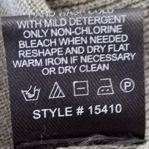 360Sweater Gray Ruched Sleeve Cotton Silk Wool Knit Top L - Picture 7 of 7